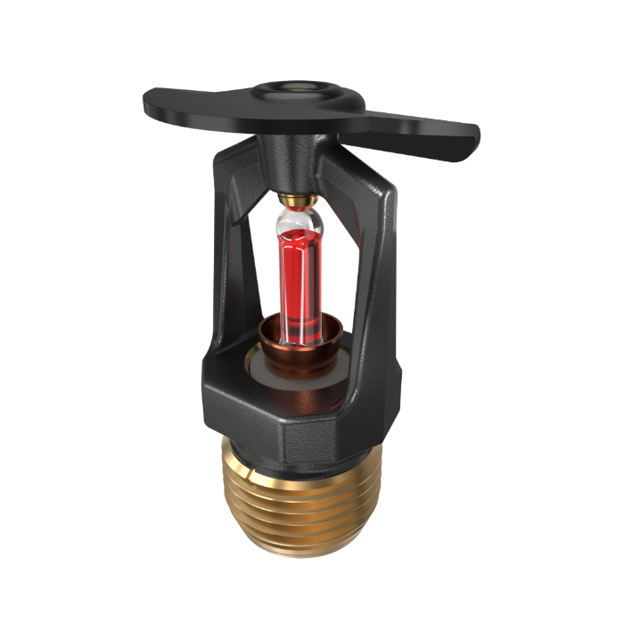 Viking® VK106, Model M, 5.6K, Standard, Vertical Sidewall, SR, 1/2" NPT, Black, 155 Degree 12996MB/B Fire Sprinkler Head