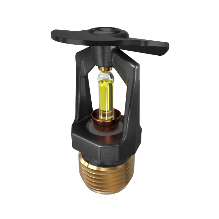 Viking® VK106, Model M, 5.6K, Standard, Vertical Sidewall, SR, 1/2" NPT, Black, 175 Degree 12996MD/B Fire Sprinkler Head