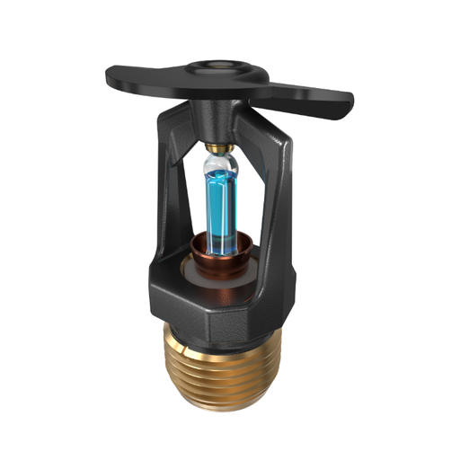 Viking® VK106, Model M, 5.6K, Standard, Vertical Sidewall, SR, 1/2" NPT, Black, 286 Degree 12996MG/B Fire Sprinkler Head