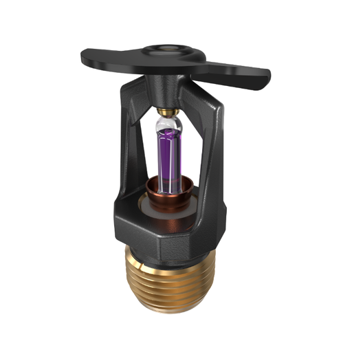 Viking® VK106, Model M, 5.6K, Standard, Vertical Sidewall, SR, 1/2" NPT, Black, 360 Degree 12996MH/B Fire Sprinkler Head