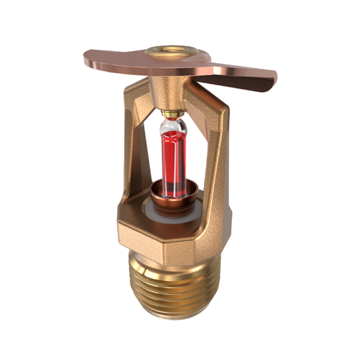 Viking® VK106, Model M, 5.6K, Standard, Vertical Sidewall, SR, 1/2" NPT, Brass, 155 Degree 12996AB Fire Sprinkler Head