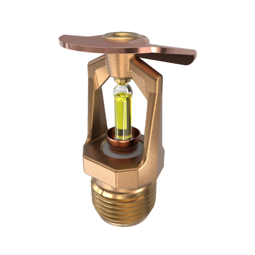 Viking® VK106, Model M, 5.6K, Standard, Vertical Sidewall, SR, 1/2" NPT, Brass, 175 Degree 12996AD Fire Sprinkler Head