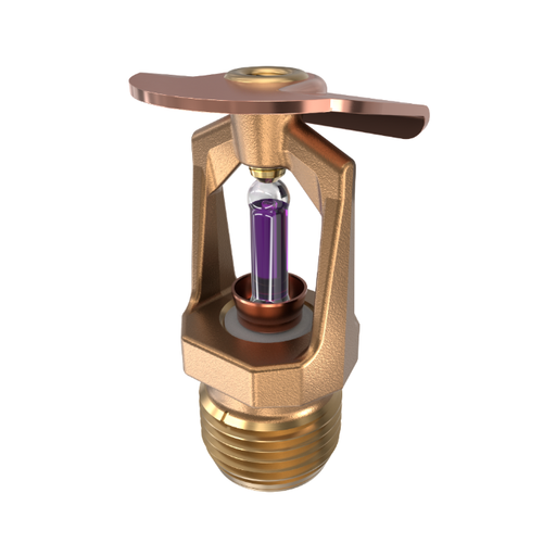 Viking® VK106, Model M, 5.6K, Standard, Vertical Sidewall, SR, 1/2" NPT, Brass, 360 Degree 12996AH Fire Sprinkler Head