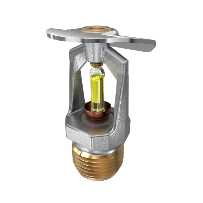 Viking® VK106, Model M, 5.6K, Standard, Vertical Sidewall, SR, 1/2" NPT, Chrome, 175 Degree 12996FD Fire Sprinkler Head