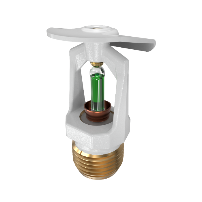 Viking® VK106, Model M, 5.6K, Standard, Vertical Sidewall, SR, 1/2" NPT, White, 200 Degree 12996ME/W Fire Sprinkler Head