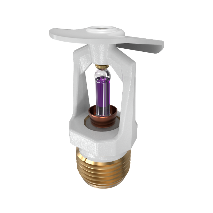 Viking® VK106, Model M, 5.6K, Standard, Vertical Sidewall, SR, 1/2" NPT, White, 360 Degree 12996MH/W Fire Sprinkler Head