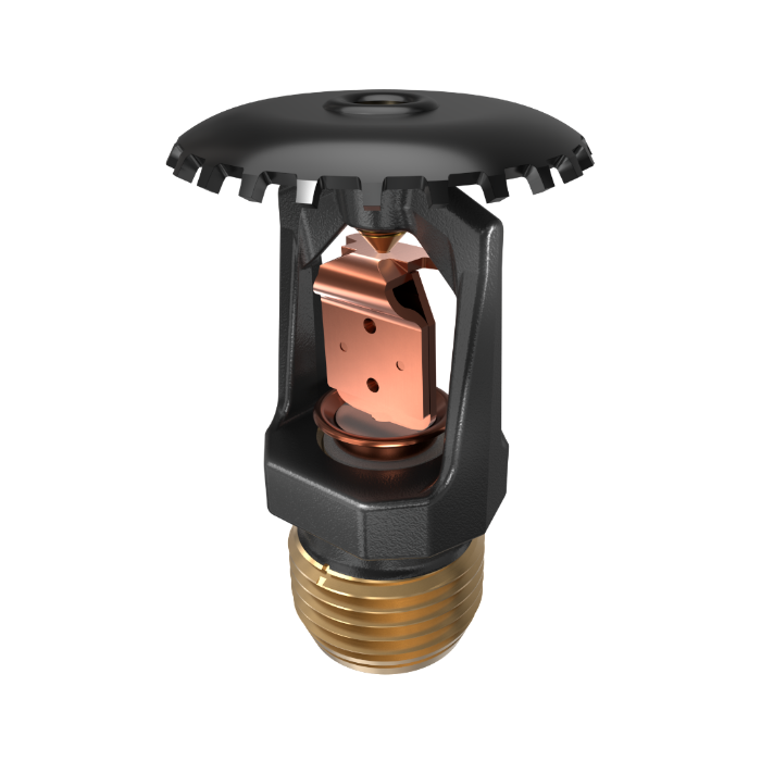 Viking® VK108, Model M, 5.6K, Standard, Upright, Fusible Link, SR, 1/2" NPT, Black, 165 Degree 12973MC/B Fire Sprinkler Head
