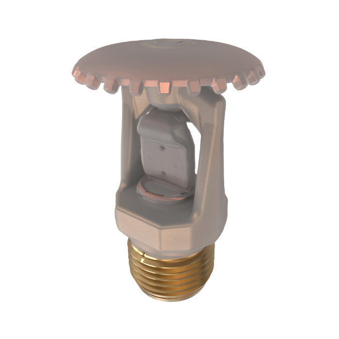 Viking® VK108, Model M, 5.6K, Standard, Upright, Fusible Link, SR, 1/2" NPT, Wax Coated Brass, 165 Degree 12973CC Fire Sprinkler Head