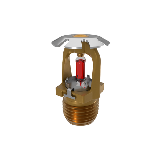 Viking® VK1181, Conventional, 5.6K, Standard, SR, 1/2" NPT, Brass, 155 Degree 23907AB Fire Sprinkler Head