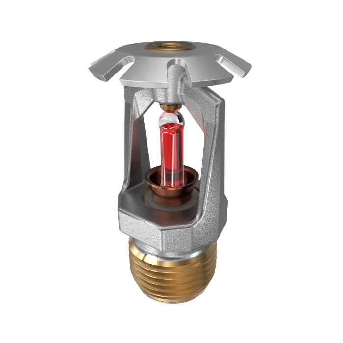 Viking® VK118, Model M, 5.6K, Standard, Conventional, SR, 1/2" NPT, Chrome, 155 Degree 19383FB Fire Sprinkler Head