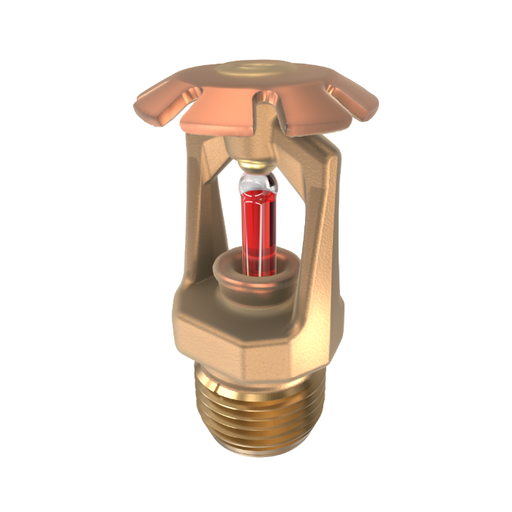 Viking® VK118, Model M, 5.6K, Standard, Conventional, SR, 1/2" NPT, Wax Coated Brass, 155 Degree 19383CB Fire Sprinkler Head
