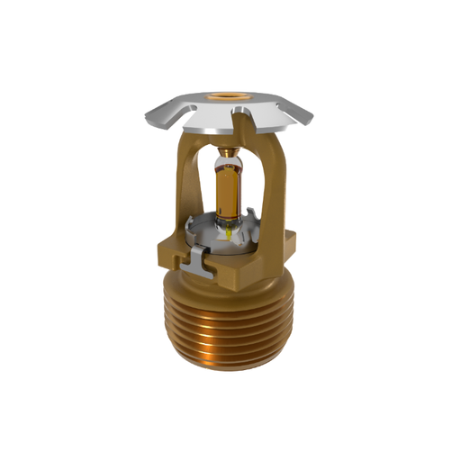 Viking® VK1201, Conventional, 8.0K, SR, 3/4" NPT, Brass, 135 Degree 23911AA Fire Sprinkler Head