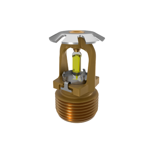 Viking® VK1201, Conventional, 8.0K, SR, 3/4" NPT, Brass, 175 Degree 23911AD Fire Sprinkler Head