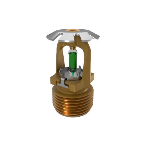 Viking® VK1201, Conventional, 8.0K, SR, 3/4" NPT, Brass, 200 Degree 23911AE Fire Sprinkler Head
