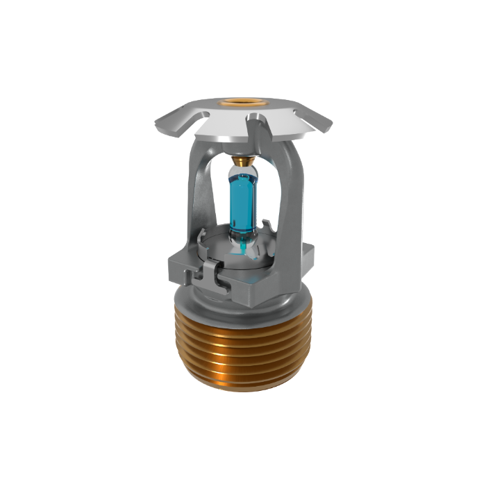 Viking® VK1201, Conventional, 8.0K, SR, 3/4" NPT, Chrome, 286 Degree 23911FG Fire Sprinkler Head