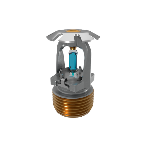 Viking® VK1201, Conventional, 8.0K, SR, 3/4" NPT, Chrome, 286 Degree 23911FG Fire Sprinkler Head