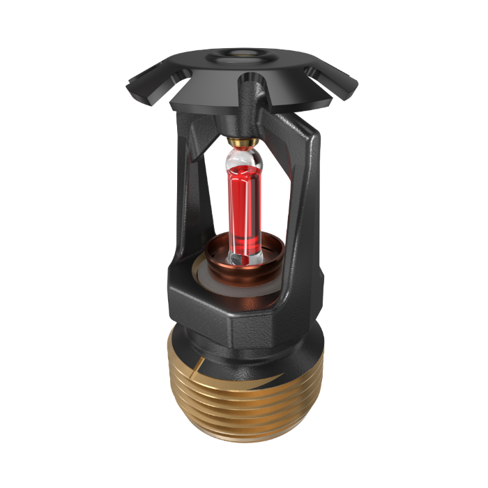 Viking® VK120, Model M, 8.0K, Standard, Conventional, SR, 3/4" NPT, Black, 155 Degree 18270MB/B Fire Sprinkler Head