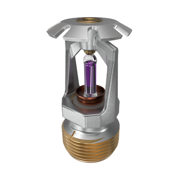 Viking® VK120, Model M, 8.0K, Standard, Conventional, SR, 3/4" NPT, Chrome, 360 Degree 18270FH Fire Sprinkler Head