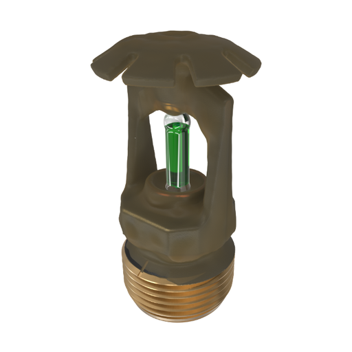 Viking® VK120, Model M, 8.0K, Standard, Conventional, SR, 3/4" NPT, Wax Coated Black, 200 Degree 18270VE/B Fire Sprinkler Head