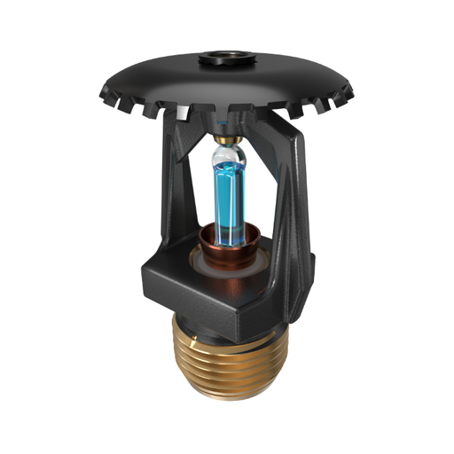Viking® VK124, Micromatic® HP High Pressure 250 PSI, 5.6K, Standard, Upright, SR, 1/2" NPT, Black, 286 Degree 09993MG/B Fire Sprinkler Head