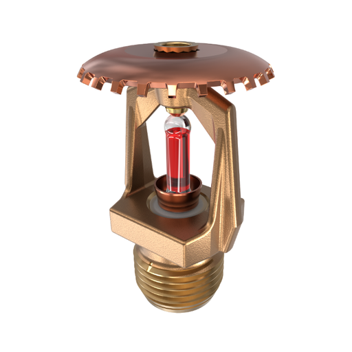 Viking® VK124, Micromatic® HP High Pressure 250 PSI, 5.6K, Standard, Upright, SR, 1/2" NPT, Brass, 155 Degree 09993AB Fire Sprinkler Head
