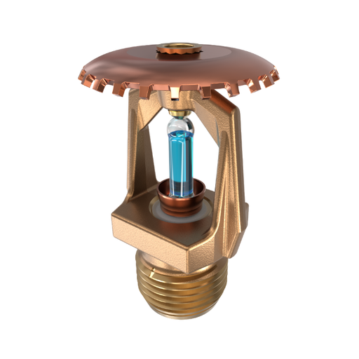 Viking® VK124, Micromatic® HP High Pressure 250 PSI, 5.6K, Standard, Upright, SR, 1/2" NPT, Brass, 286 Degree 09993AG Fire Sprinkler Head