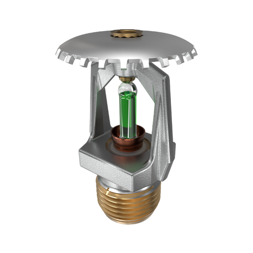 Viking® VK124, Micromatic® HP High Pressure 250 PSI, 5.6K, Standard, Upright, SR, 1/2" NPT, Chrome, 200 Degree 09993FE Fire Sprinkler Head