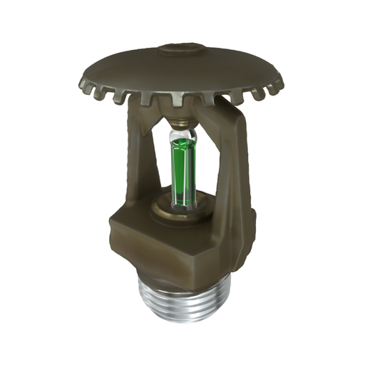 Viking® VK130, Corrosion Resistant, 5.6K, Standard, Upright, SR, 1/2" NPT, Wax Coated Stainless Steel, 200 Degree 05012BCE Fire Sprinkler Head