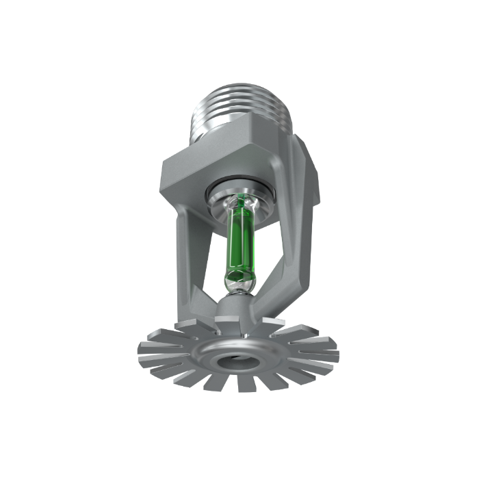 Viking® VK132, Corrosion Resistant, 5.6K, Standard, Pendent, SR, 1/2" NPT, Stainless Steel, 200 Degree 06483BE Fire Sprinkler Head