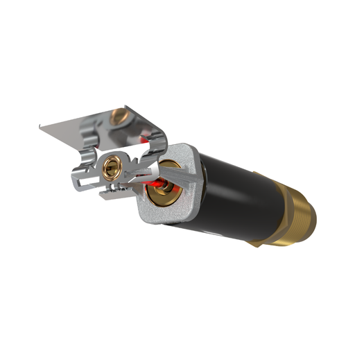 Viking® VK152, Standard, Dry Sprinkler, 5.6K, Horizontal Sidewall, SR, 1” NPT, Plain Barrel, Chrome, 155 Degree, 18” Length, 07858UFB18 Fire Sprinkler Head