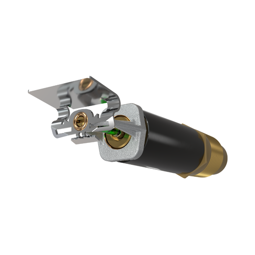 Viking® VK152, Standard, Dry Sprinkler, 5.6K, Horizontal Sidewall, SR, 1” NPT, Plain Barrel, Chrome, 200 Degree, 18” Length, 07858UFE18 Fire Sprinkler Head