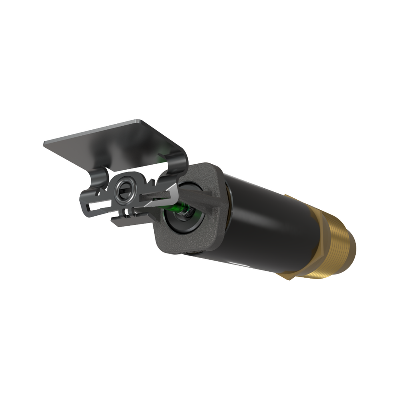 Viking® VK152, Standard, Dry Sprinkler, 5.6K, Horizontal Sidewall, SR, 1” NPT, Plain Barrel, Nickel PTFE (ENT), 200 Degree, 12” Length, 07858UJNE12 Fire Sprinkler Head
