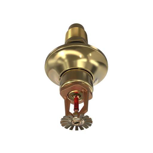 Viking® VK154, Standard, Dry Sprinkler, 5.6K, Pendent, SR, 1” NPT, Standard Adjustable, Brass, 155 Degree, 18” Length, 07740UAB18 Fire Sprinkler Head