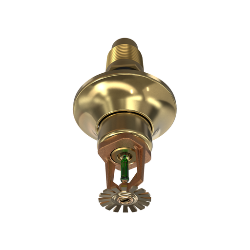 Viking® VK154, Standard, Dry Sprinkler, 5.6K, Pendent, SR, 1” NPT, Standard Adjustable, Brass, 200 Degree, 6” Length, 07740UAE06 Fire Sprinkler Head