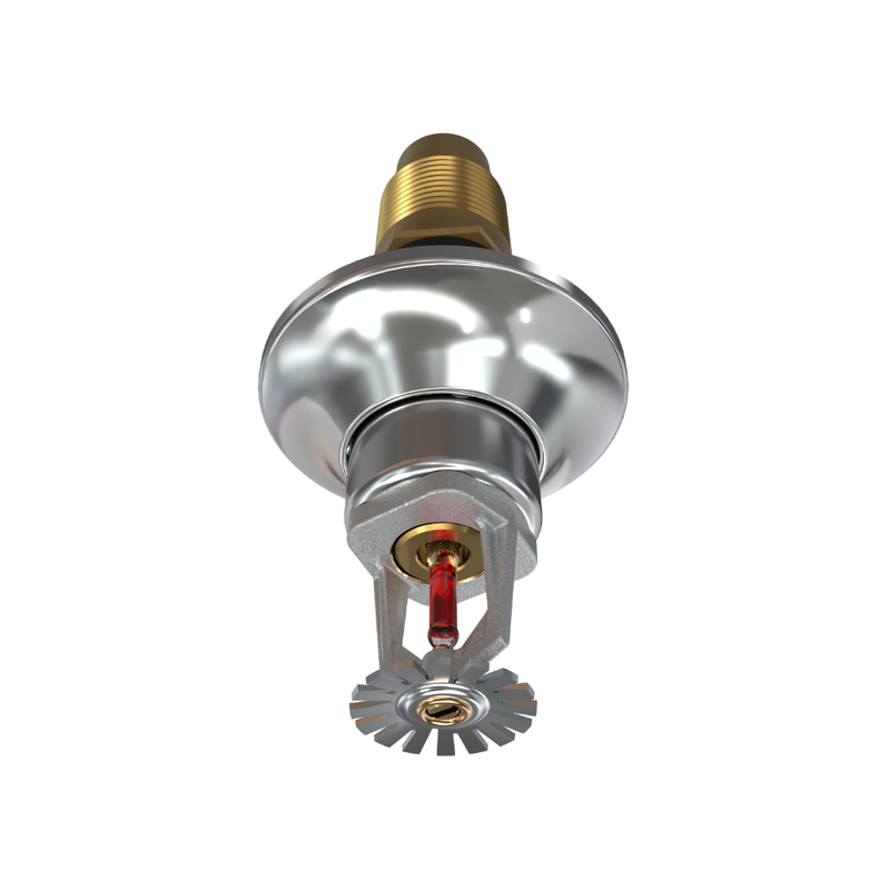 Viking® VK154, Standard, Dry Sprinkler, 5.6K, Pendent, SR, 1” NPT, Standard Adjustable, Chrome, 155 Degree, 24” Length, 07740UFB24 Fire Sprinkler Head - WeSupplyIt.com