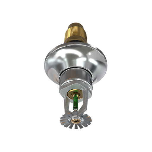 Viking® VK154, Standard, Dry Sprinkler, 5.6K, Pendent, SR, 1” NPT, Standard Adjustable, Chrome, 200 Degree, 18” Length, 07740UFE18 Fire Sprinkler Head