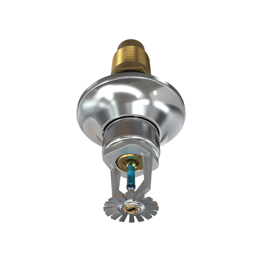 Viking® VK154, Standard, Dry Sprinkler, 5.6K, Pendent, SR, 1” NPT, Standard Adjustable, Chrome, 286 Degree, 24” Length, 07740UFG24 Fire Sprinkler Head