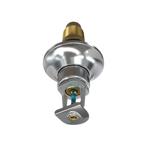 Viking® VK157, Standard, Dry Sprinkler, 5.6K, Vertical Sidewall, SR, 1” NPT, Standard Adjustable, Chrome, 286 Degree, 6” Length, 09123UFG06 Fire Sprinkler Head