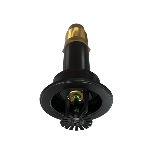 Viking® VK158, Standard, Dry Sprinkler, 5.6K, Pendent, SR, 1” NPT, Recessed Adjustable, Black, 200 Degree, 6” Length, 06530UME/B06 Fire Sprinkler Head