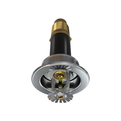 Viking® VK158, Standard, Dry Sprinkler, 5.6K, Pendent, SR, 1” NPT, Recessed Adjustable, Chrome, 175 Degree, 18” Length, 06530UFD18 Fire Sprinkler Head