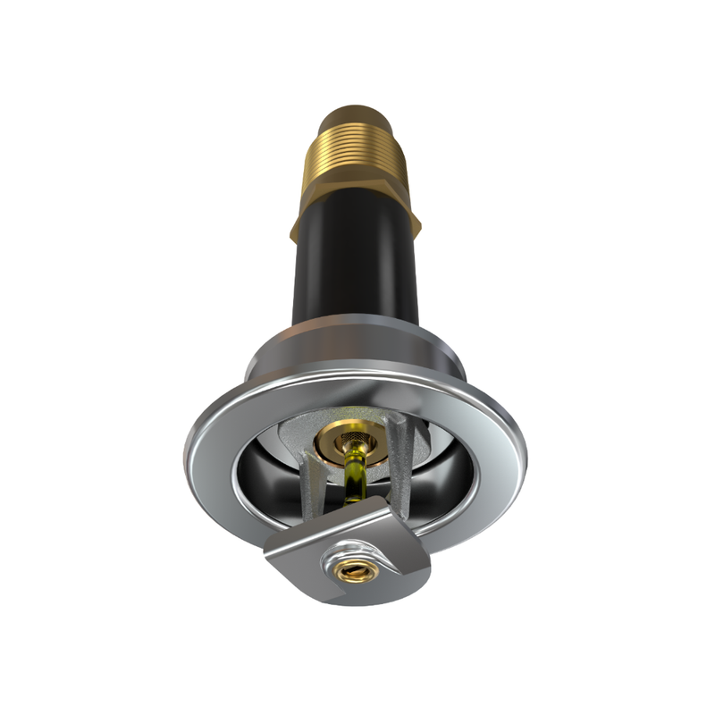 Viking® VK161, Standard, Dry Sprinkler, 5.6K, Vertical Sidewall, SR, 1” NPT, Recessed Adjustable, Chrome, 175 Degree, 18” Length, 09124UFD18 Fire Sprinkler Head - WeSupplyIt.com