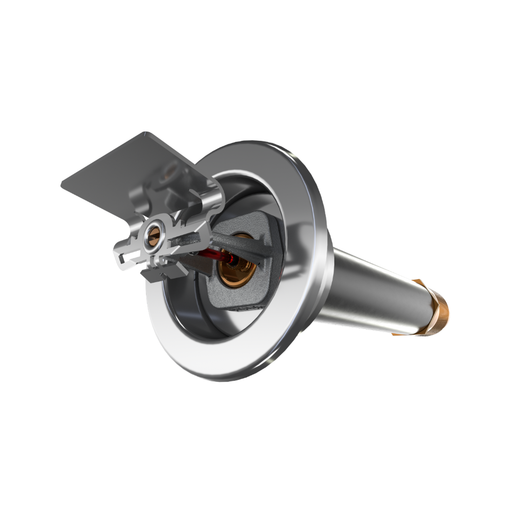 Viking® VK162, Standard, Dry Sprinkler, 5.6K, Horizontal Sidewall, SR, 1” NPT, Recessed Adjustable, Chrome, 155 Degree, 24” Length, 07856UFB24 Fire Sprinkler Head