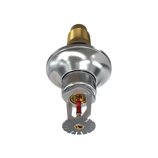 Viking® VK163, Standard, Dry Sprinkler, 8.0K, Pendent, SR, 1” NPT, Standard Adjustable, Chrome, 155 Degree, 24” Length, 12810UFB24 Fire Sprinkler Head