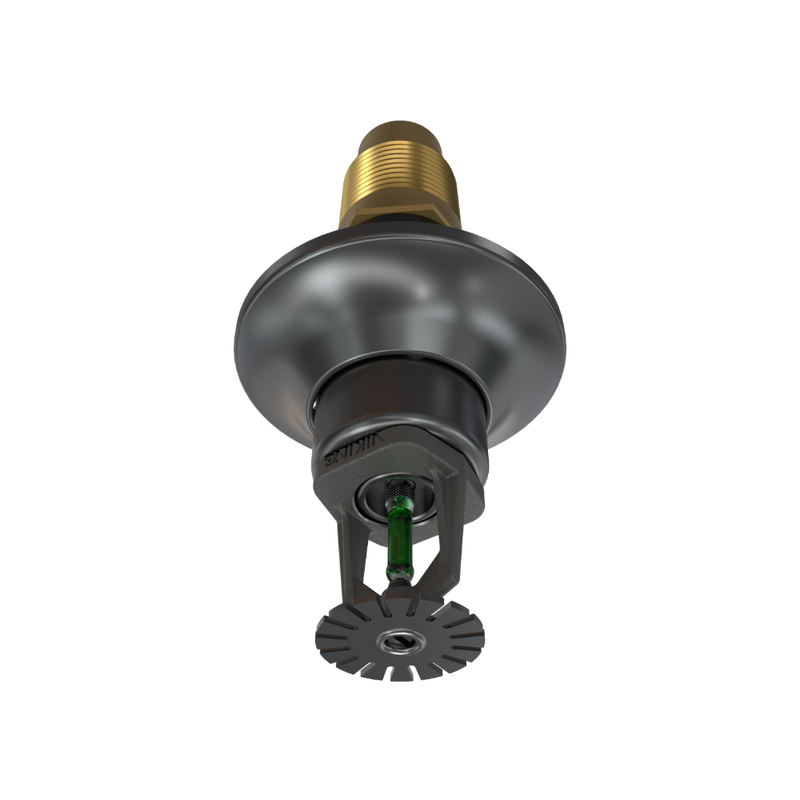 Viking® VK163, Standard, Dry Sprinkler, 8.0K, Pendent, SR, 1” NPT, Standard Adjustable, Nickel PTFE (ENT), 200 Degree, 18” Length, 12810UJNE18 Fire Sprinkler Head - WeSupplyIt.com