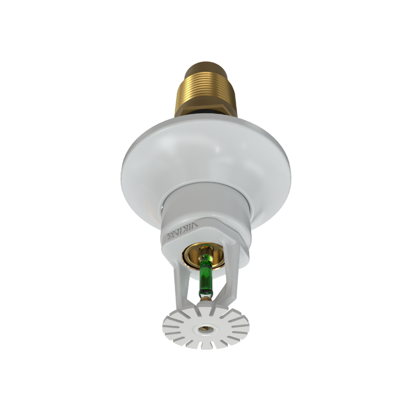 Viking® VK163, Standard, Dry Sprinkler, 8.0K, Pendent, SR, 1” NPT, Standard Adjustable, White, 200 Degree, 12” Length, 12810UME/W12 Fire Sprinkler Head