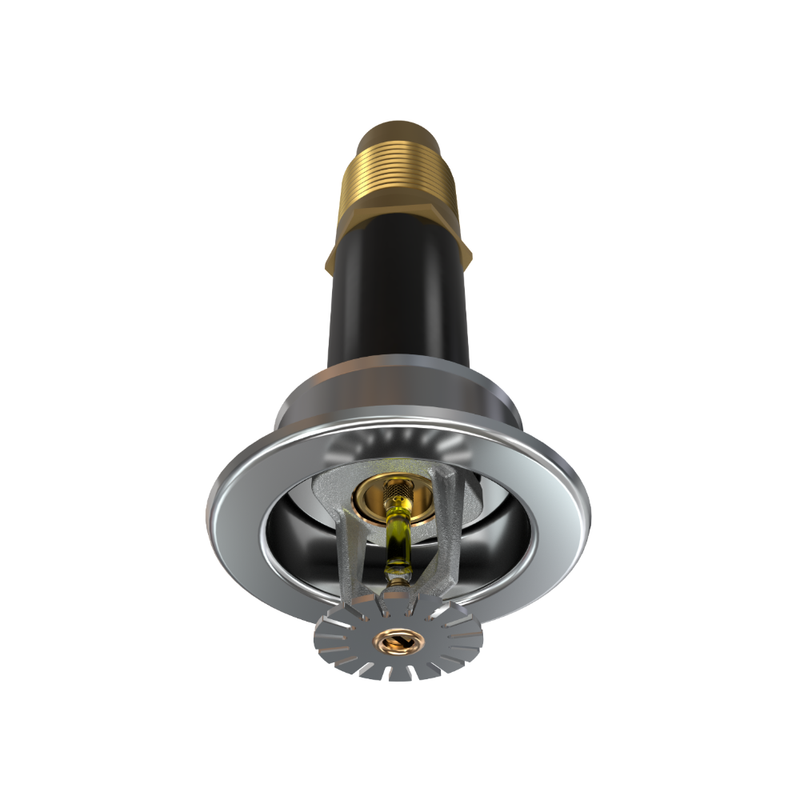 Viking® VK164, Standard, Dry Sprinkler, 8.0K, Pendent, SR, 1” NPT, Recessed Adjustable, Chrome, 175 Degree, 18” Length, 12811UFD18 Fire Sprinkler Head - WeSupplyIt.com