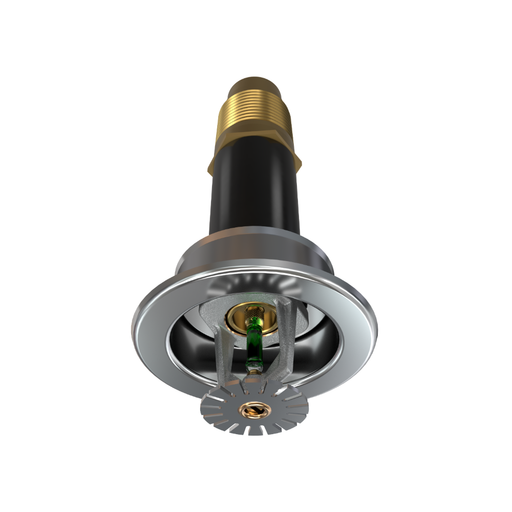 Viking® VK164, Standard, Dry Sprinkler, 8.0K, Pendent, SR, 1” NPT, Recessed Adjustable, Chrome, 200 Degree, 6” Length, 12811UFE06 Fire Sprinkler Head