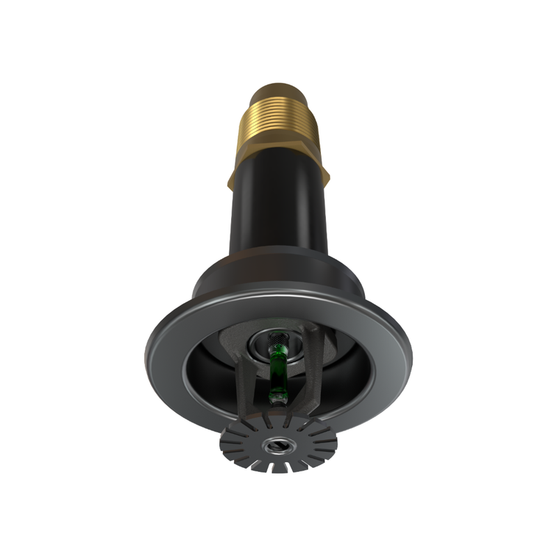 Viking® VK164, Standard, Dry Sprinkler, 8.0K, Pendent, SR, 1” NPT, Recessed Adjustable, Nickel PTFE (ENT), 200 Degree, 12” Length, 12811UJNE12 Fire Sprinkler Head