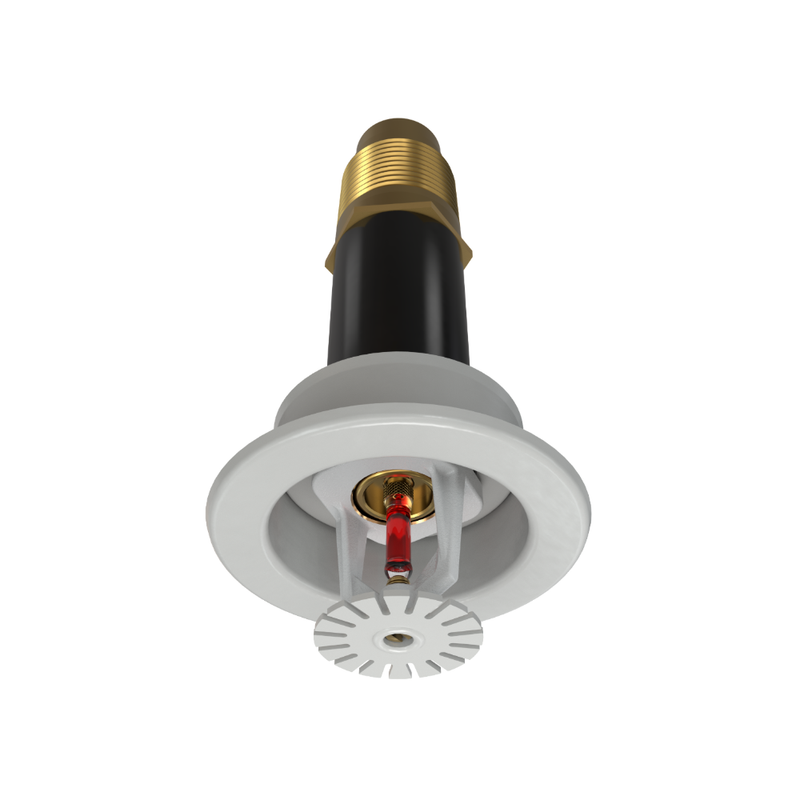 Viking® VK164, Standard, Dry Sprinkler, 8.0K, Pendent, SR, 1” NPT, Recessed Adjustable, White, 155 Degree, 18” Length, 12811UMB/W18 Fire Sprinkler Head