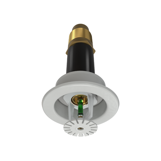 Viking® VK164, Standard, Dry Sprinkler, 8.0K, Pendent, SR, 1” NPT, Recessed Adjustable, White, 200 Degree, 12” Length, 12811UME/W12 Fire Sprinkler Head